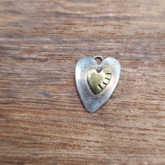 Stampd Jewelry - Sterling featuring 12k Gold detailing heart pendant